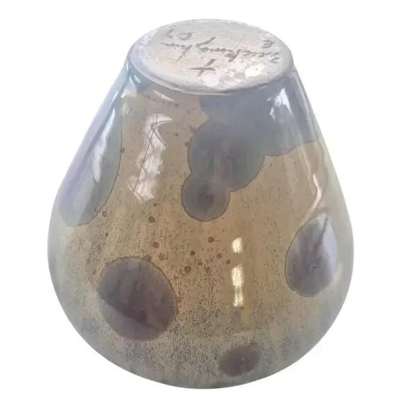 Vintage Pottery Vase Signed Bill Buckingham Small Crystal Glaze Crystaline Art - Picture 6 of 10
